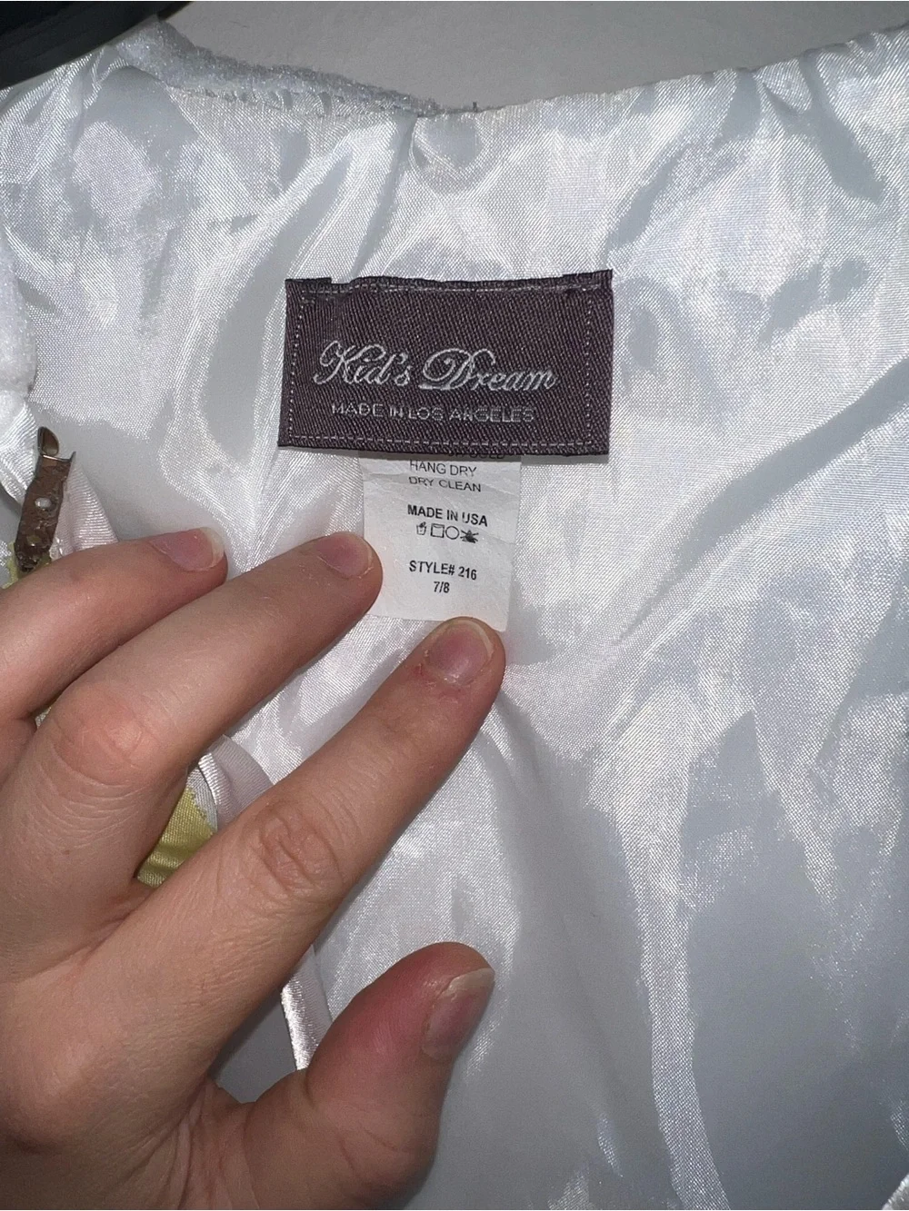 White Cropped Bolero Jacket with Satin Lining cover up wedding Kid's Dream 7/8